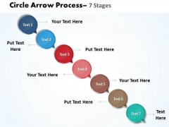 Sales Diagram Arrow 7 Stages Marketing Diagram