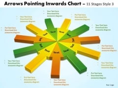 Sales Diagram Arrows Pointing Inwards Chart 11 Stages Business Diagram Sales Diagram Arrows Pointing Inwards Chart 11 Stages Business Diagram