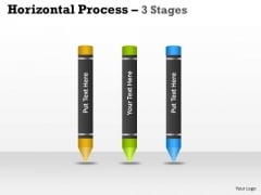 Sales Diagram Horizontal Process 3 Stages Design Business Cycle Diagram