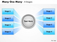 Sales Diagram Many One Many 4 Stages Business Diagram Sales Diagram Many One Many 4 Stages Business Diagram