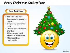 Sales Diagram Merry Christmas Smiley Face Strategy Diagram