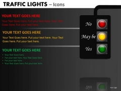 Sales Diagram Traffic Lights Icons Business Framework Model