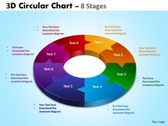 Strategic Management 3d Circular Diagram Chart 8 Stages Consulting Diagram
