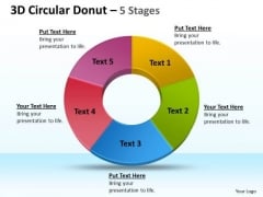Strategic Management 3d Circular Donut 5 Stages Sales Diagram Strategic Management 3d Circular Donut 5 Stages Sales Diagram