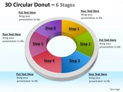 Strategic Management 3d Circular Donut 6 Stages Circular Business Diagram Strategic Management 3d Circular Donut 6 Stages Circular Business Diagram