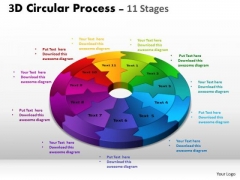 Strategic Management 3d Circular Process Ppt Templates Marketing Diagram