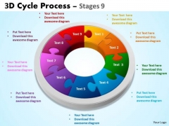Strategic Management 3d Cycle Process Diagram Flowchart Style Marketing Diagram