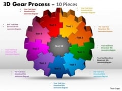 Strategic Management 3d Gear Process 10 Pieces Business Diagram Strategic Management 3d Gear Process 10 Pieces Business Diagram