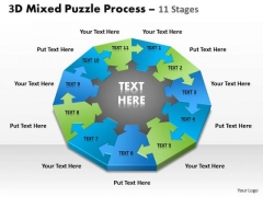 Strategic Management 3d Mixed Puzzle Process Consulting Diagram Strategic Management 3d Mixed Puzzle Process Consulting Diagram