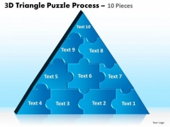 Strategic Management 3d Triangle Puzzle Process 10 Pieces Business Diagram Strategic Management 3d Triangle Puzzle Process 10 Pieces Business Diagram