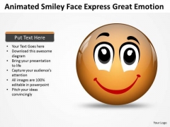 Strategic Management Animated Smiley Face Express Great Emotion Sales Diagram