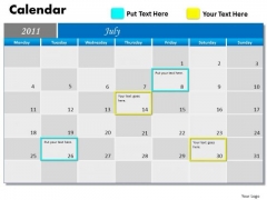 Strategic Management Blue Calendar 2011 Marketing Diagram Strategic Management Blue Calendar 2011 Marketing Diagram