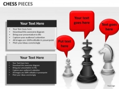 Strategic Management Chess Pieces Strategy Diagram