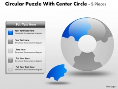 Strategic Management Circular Center Circle 5 Pieces Consulting Diagram Strategic Management Circular Center Circle 5 Pieces Consulting Diagram