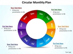 Strategic Management Circular Monthly Plan Marketing Diagram Strategic Management Circular Monthly Plan Marketing Diagram