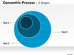 Strategic Management Concentric Process Blue 3 Stages Sales Diagram Strategic Management Concentric Process Blue 3 Stages Sales Diagram