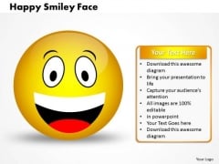 Strategic Management Happy Smiley Face Business Cycle Diagram