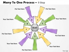 Strategic Management Many To One Process 9 Step Business Diagram Strategic Management Many To One Process 9 Step Business Diagram