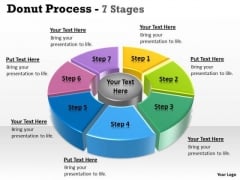 Strategic Management Multicolored Business Process Model With Pie Donut Sales Diagram Strategic Management Multicolored Business Process Model With Pie Donut Sales Diagram