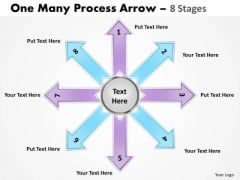 Strategic Management One Many Process Arrow 8 Stages Sales Diagram Strategic Management One Many Process Arrow 8 Stages Sales Diagram