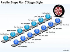 Strategic Management Parallel Steps Plan 7 Stages Style Business Framework Model Strategic Management Parallel Steps Plan 7 Stages Style Business Framework Model