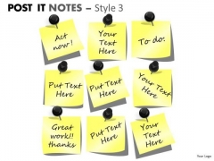 Strategic Management Post It Notes Style 3 Sales Diagram Strategic Management Post It Notes Style 3 Sales Diagram