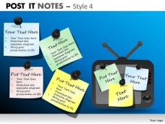Strategic Management Post It Notes Style 4 Marketing Diagram