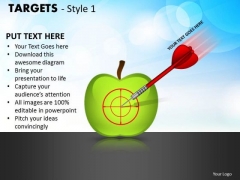 Strategic Management Targets Style 1 Business Cycle Diagram