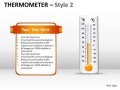 Strategic Management Thermometer Style 2 Marketing Diagram