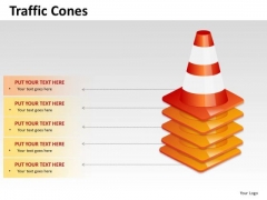 Strategic Management Traffic Cones Marketing Diagram