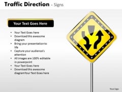 Strategic Management Traffic Direction Signs Business Diagram Strategic Management Traffic Direction Signs Business Diagram