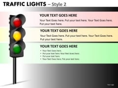 Strategic Management Traffic Lights Marketing Diagram