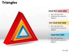 Strategic Management Triangles Sales Diagram