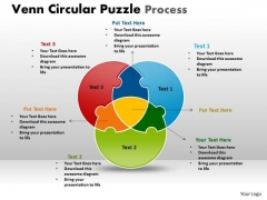 Strategic Management Venn Circular Puzzle Process Marketing Diagram