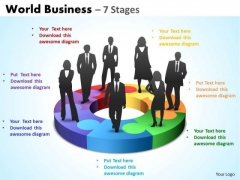 Strategic Management World Business 7 Stages Business Cycle Diagram