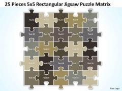 Strategy Diagram 25 Pieces 5x5 Rectangular Jigsaw Puzzle Matrix Business Diagram Strategy Diagram 25 Pieces 5x5 Rectangular Jigsaw Puzzle Matrix Business Diagram