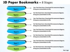 Strategy Diagram 3d Paper Bookmarks 8 Stages Marketing Diagram Strategy Diagram 3d Paper Bookmarks 8 Stages Marketing Diagram