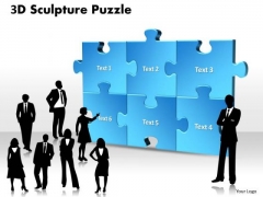 Strategy Diagram 3d Sculpture Puzzle Business Diagram Strategy Diagram 3d Sculpture Puzzle Business Diagram