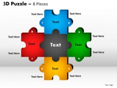 Strategy Diagram 5 Puzzle Pieces Rectangular Diagram Business Diagram