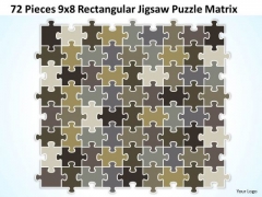 Strategy Diagram 72 Pieces 9x8 Rectangular Jigsaw Puzzle Matrix Business Cycle Diagram