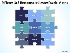 Strategy Diagram 9 Pieces 3x3 Rectangular Jigsaw Puzzle Matrix Business Diagram Strategy Diagram 9 Pieces 3x3 Rectangular Jigsaw Puzzle Matrix Business Diagram
