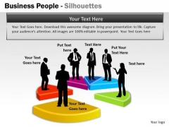 Strategy Diagram Business People Silhouettes Business Diagram Strategy Diagram Business People Silhouettes Business Diagram