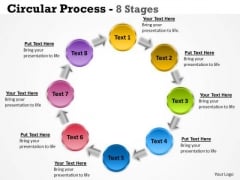 Strategy Diagram Circular Process 8 Stages Business Diagram