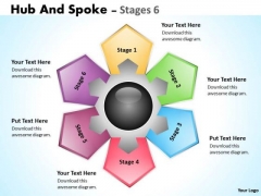 Strategy Diagram Hub And Spoke Stages Consulting Diagram