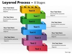 Strategy Diagram Layered Process Eight Steps Diagram Marketing Diagram