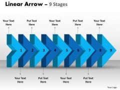 Strategy Diagram Linear Arrow 9 Stages Business Framework Model Strategy Diagram Linear Arrow 9 Stages Business Framework Model