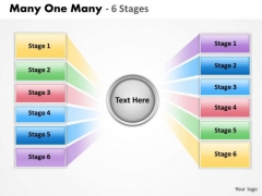 Strategy Diagram Many One Many 6 Stages Business Diagram Strategy Diagram Many One Many 6 Stages Business Diagram