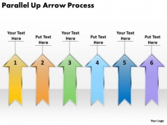 Strategy Diagram Parallel Up Arrow Process Business Diagram