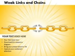 Strategy Diagram Weak Links And Chains Business Framework Model Strategy Diagram Weak Links And Chains Business Framework Model