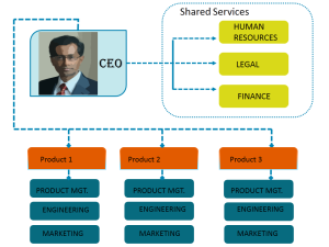Organization Chart To Define The Divisional Structure